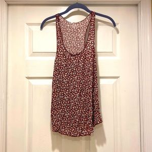 Rose patterned tank top